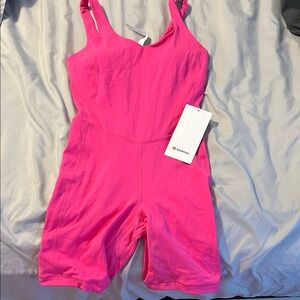 Lululemon Pink Align bodysuit 8”